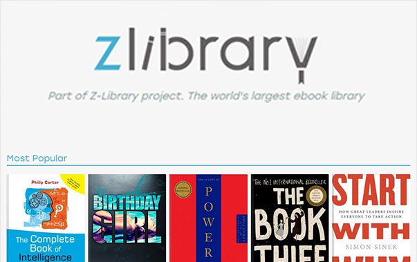 Zlibrary bibliothèque d'Ebooks gratuits