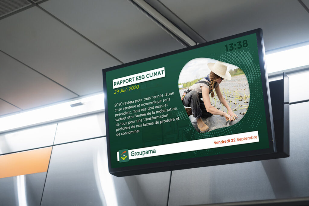 Portfolio Projet Groupama Affichage Dynamique