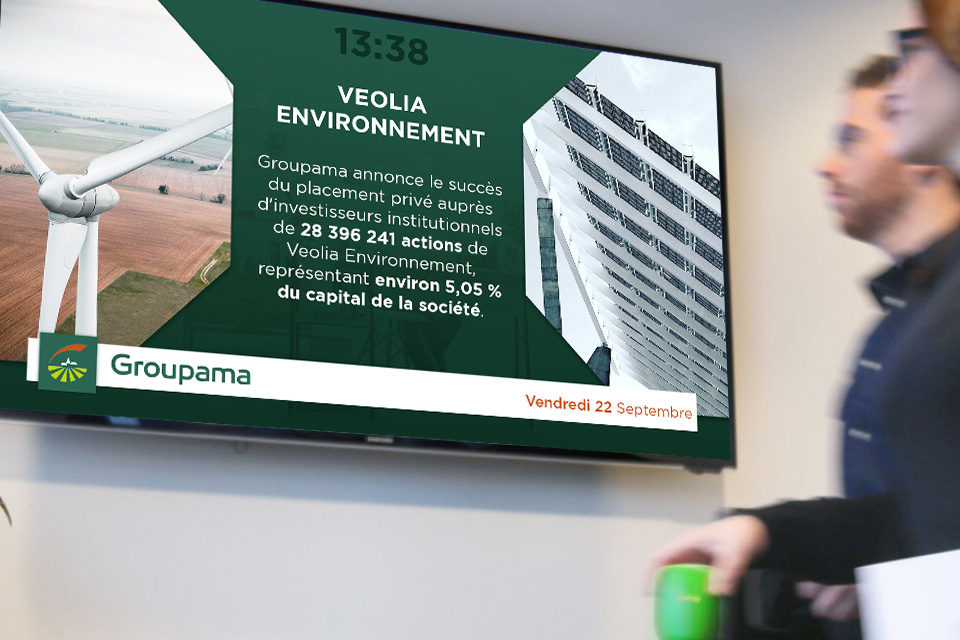 Portfolio Projet Groupama Affichage Dynamique
