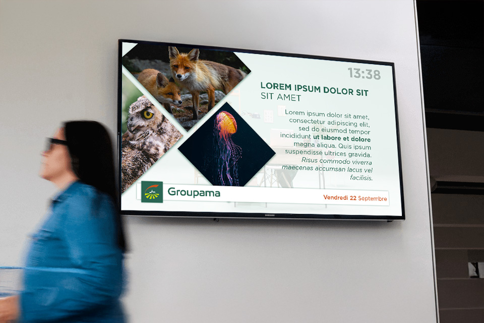 Portfolio Projet Groupama Affichage Dynamique