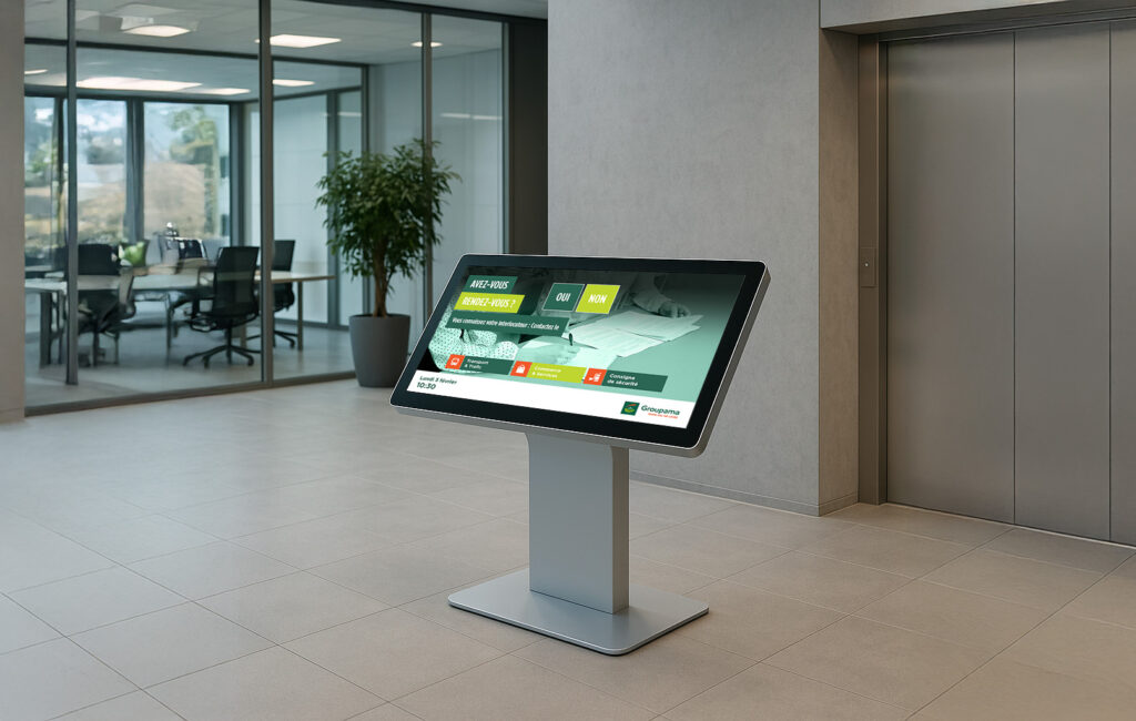 Portfolio Projet Groupama Borne Tactile