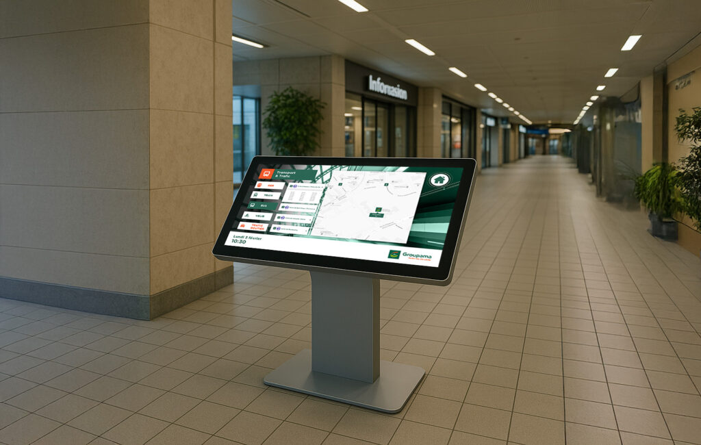 Portfolio Projet Groupama Borne Tactile